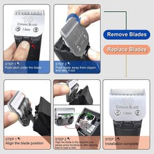 Load image into Gallery viewer, Pro-Grade Detachable Clipper Blades for Dogs - Ceramic &amp; Stainless Steel Quality