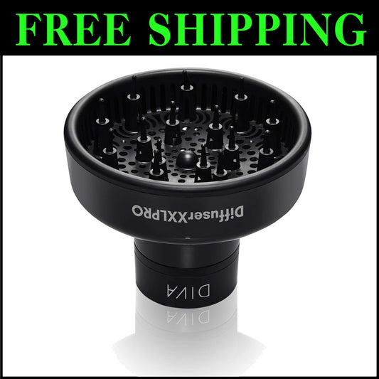 Flexible Grip XXL Hair Diffuser for Quick and Easy Blowouts - Fits All Dryers