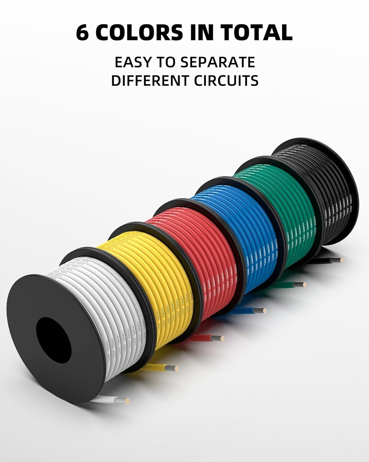 Versatile 180ft 16 AWG Silicone Wire with Tinned Copper - Ideal for DIY Projects