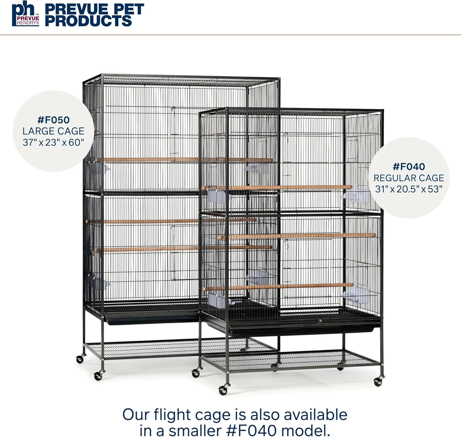 Elegant Extra Large Wrought Iron Flight Cage for Birds - Hammertone Black Finish