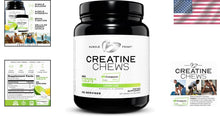 Load image into Gallery viewer, Chewable Vegan Creatine Tablets - 360 Lemon Lime Flavor for Workout Recovery