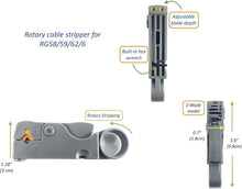 Load image into Gallery viewer, Professional 5-Dies RF Coax Quick Change Tool Kit: Crimper, Cutter, Stripper