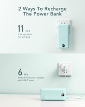 Load image into Gallery viewer, Green Travel Power Bank 20000mAh with Fast Charge &amp; Smart Display for Devices