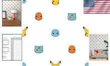 Load image into Gallery viewer, Officially-Licensed Pokémon Peel and Stick Wallpaper featuring Pikachu &amp; Friends