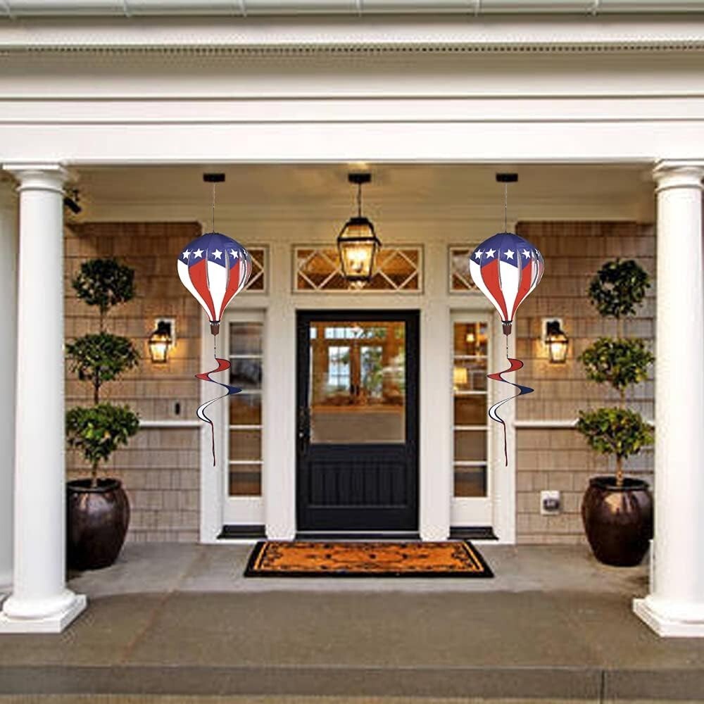 Durable 59-Inch Hot Air Balloon Wind Spinners - Perfect for Yard Celebrations