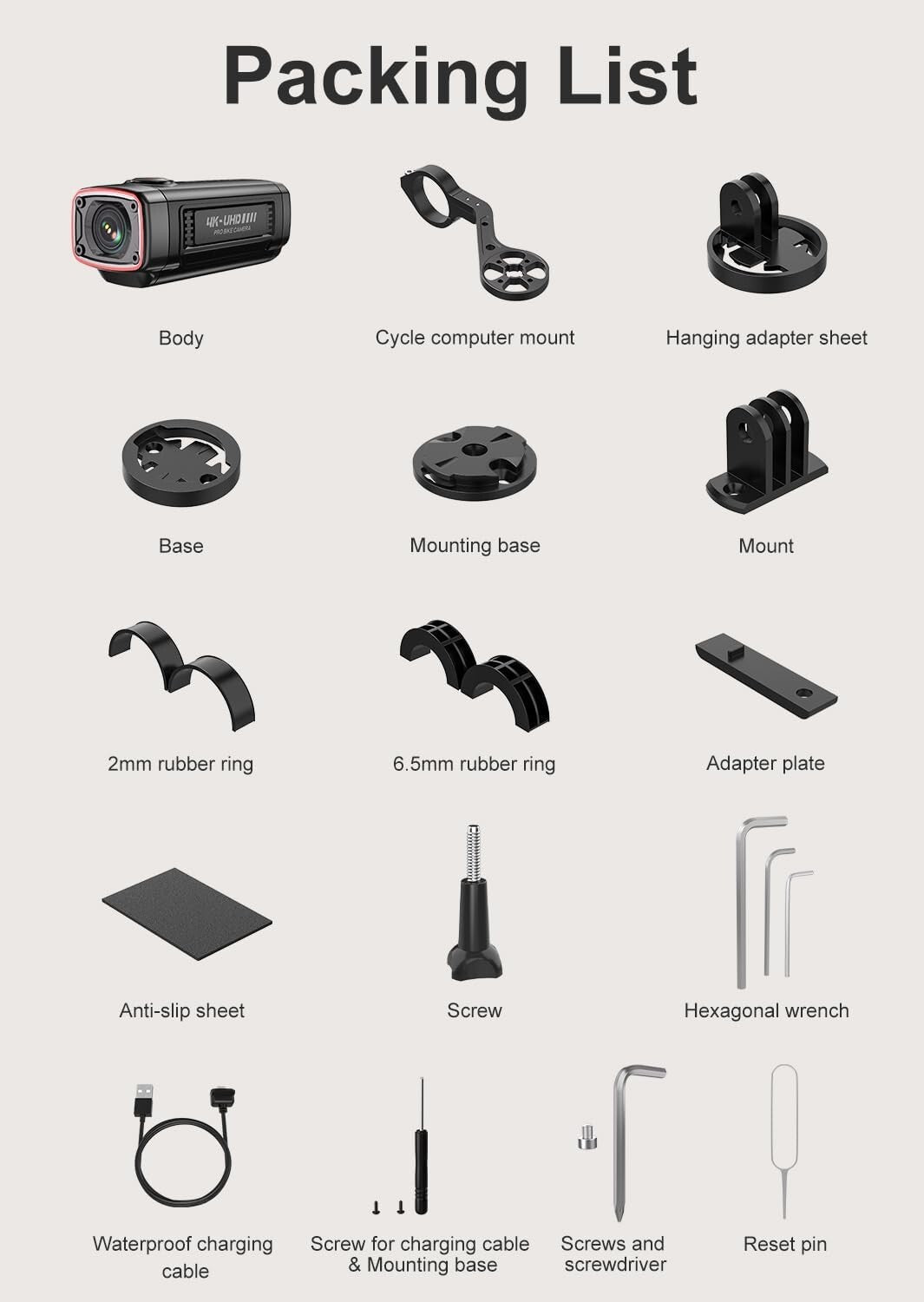 4K Wide-Angle Bike Dash Cam with Parking Monitor & Reliable Battery Performance