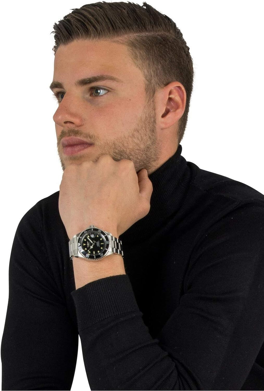 Elegant 40mm Men's Automatic Diver Watch with Luminous Hands - Gift Box Included