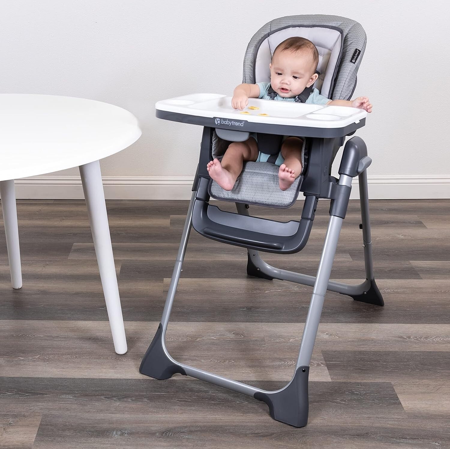 Sit Right 2.0 3-in-1 High Chair in Cozy Grey - Dishwasher-Safe & Adjustable