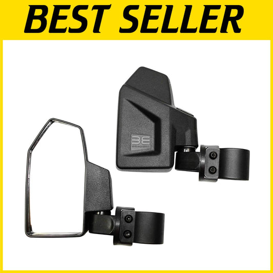 Durable UTV Rear View Side Mirrors - Convex 2 Pack for 1.6" - 2" Roll Cages