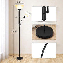 Load image into Gallery viewer, Compact Adjustable Floor Lamp with E26 Base – Stylish Solution for Any Room
