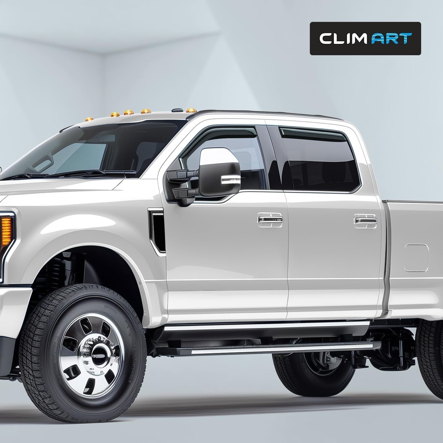 Incredibly Durable Rain Guards for Super Duty Trucks | No-Drill Install Solution