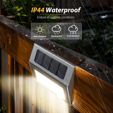 Load image into Gallery viewer, 12-Pack Waterproof Solar LED Fence Lights - Automatic On/Off Outdoor Lighting