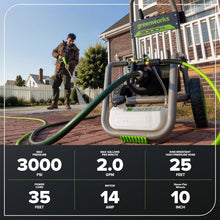 Load image into Gallery viewer, Compact Electric Pressure Washer - 3000 PSI with Versatile Nozzles &amp; Wheels