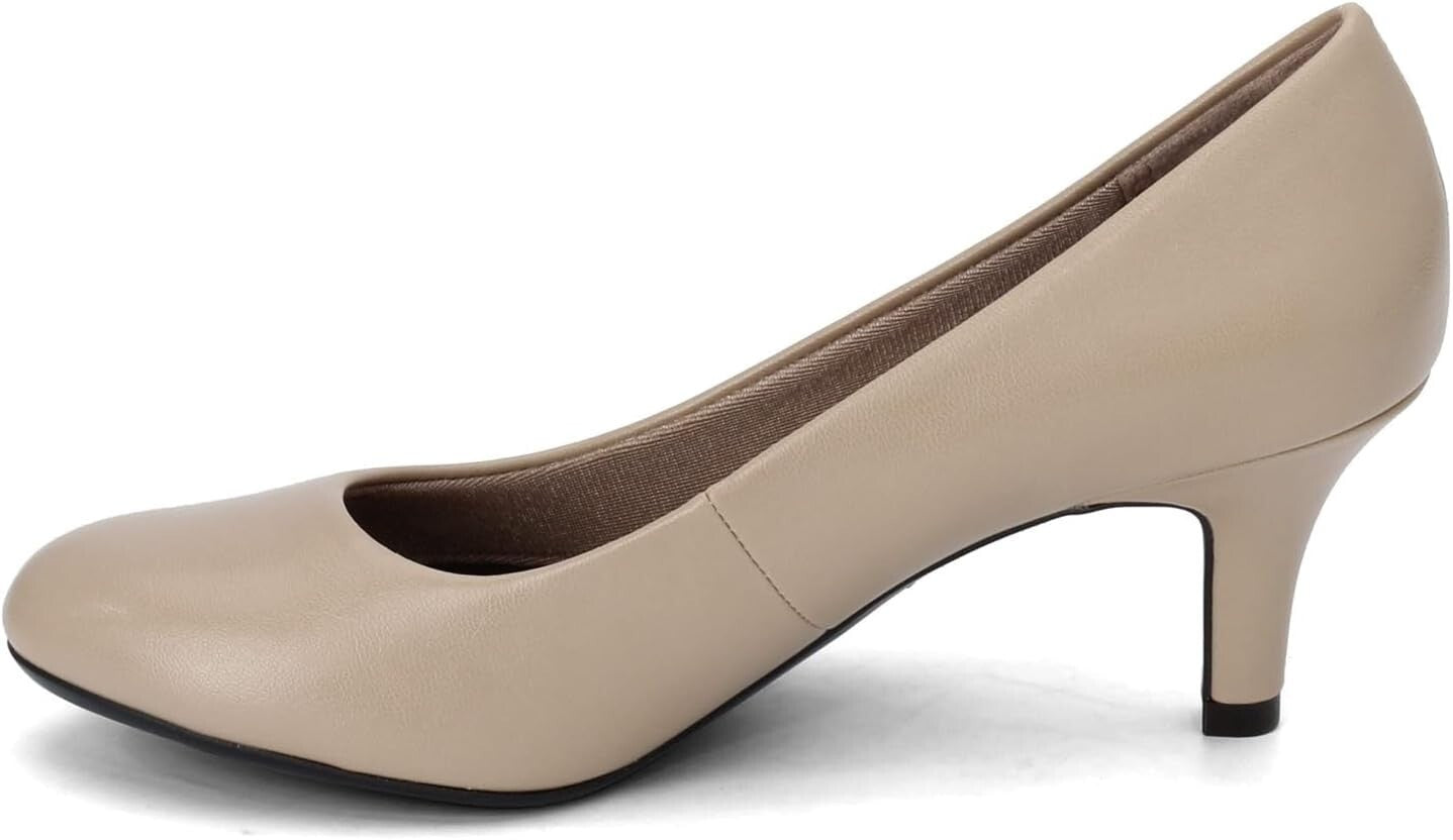 Comfortable 2.5" Taupe Women's Heels - Fashionable for Work or Weddings