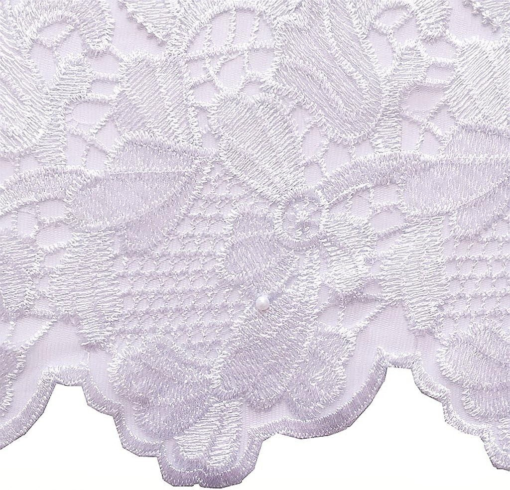 5-Yard Multi-Use African Lace Fabric with Beads - Fashion and Craft Essentials