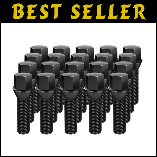 Premium M12x1.5 Wheel Bolts Set for BMW - 45mm Shank, Anti-Rust Finish