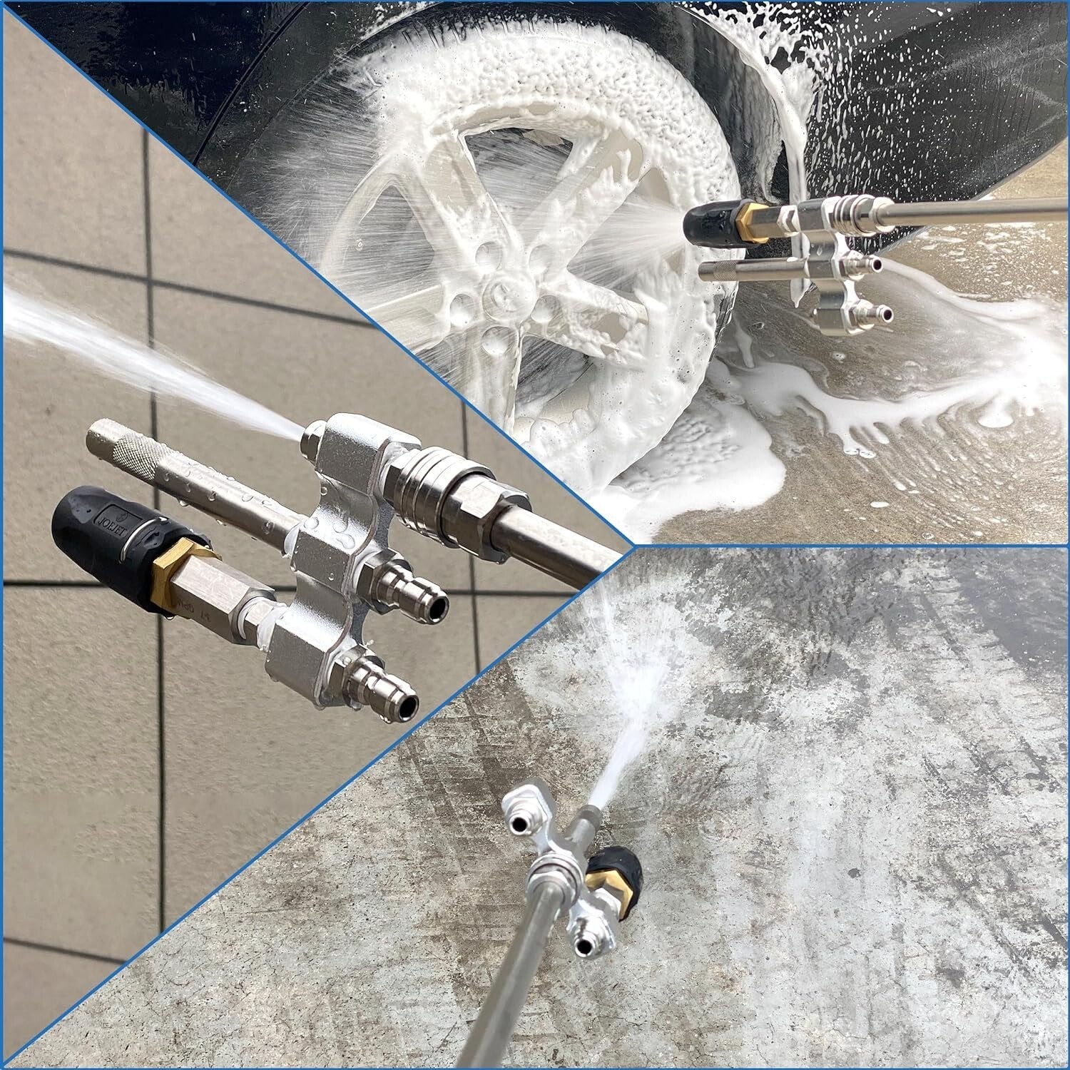 Stainless Steel M5 Twist Nozzle with Shooter Tip - Efficient Pressure Cleaning