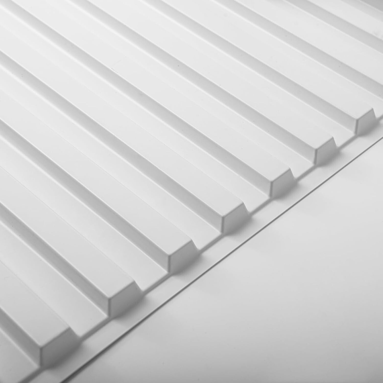 Versatile 24x48in 3D Slat PVC Wall Panels - 12 Packs for Stunning Interiors