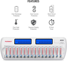 Load image into Gallery viewer, Eco-Friendly 16-Slot Smart Battery Charger + 16 High-Capacity AAA Rechargeables