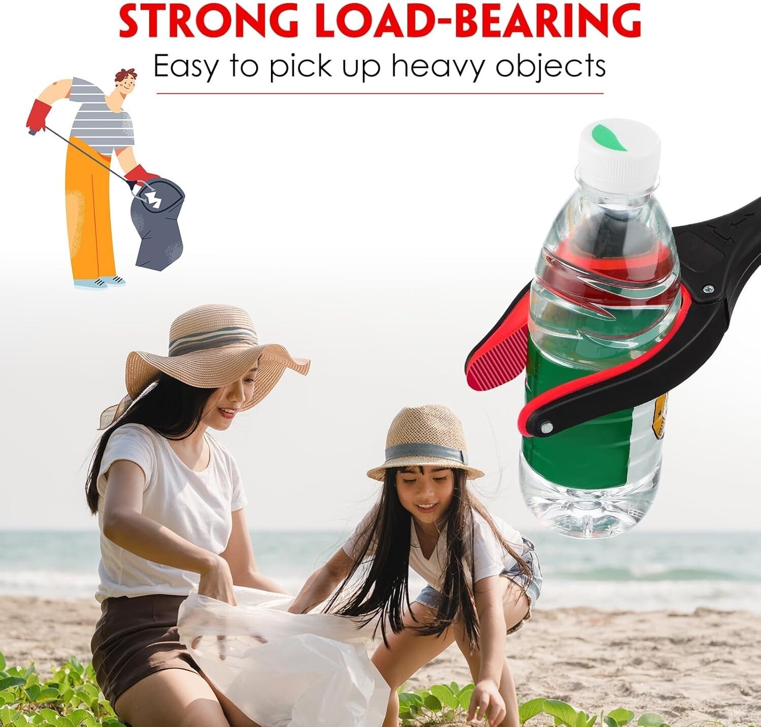 Elderly Mobility Aids - 6 Pack 32 Inch Grabber Reachers with Non-Slip Grip