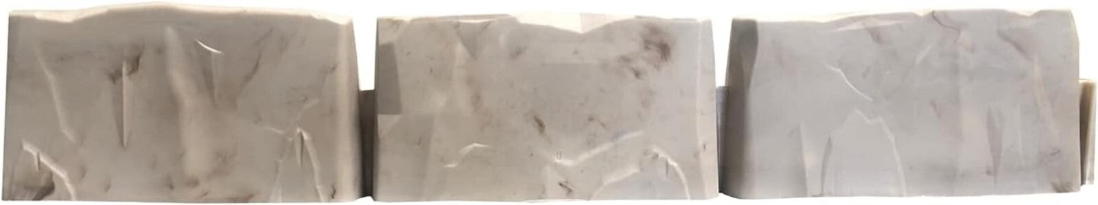 No-Dig Decorative Stone-Look Landscape Edging with Anchoring Spikes - 90 ft Kit