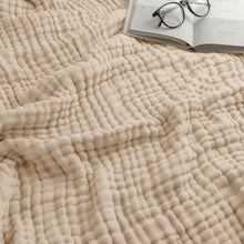 Load image into Gallery viewer, Breathable King Muslin Blanket 108" x 90" - Lightweight Comfort for Adults
