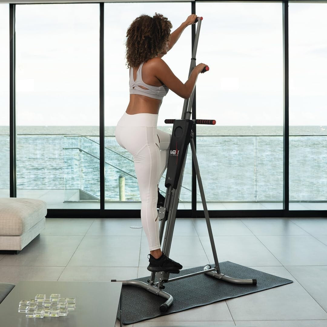 2.0 Vertical Climber: Compact Exercise Machine for Full Body Low-Impact Workouts