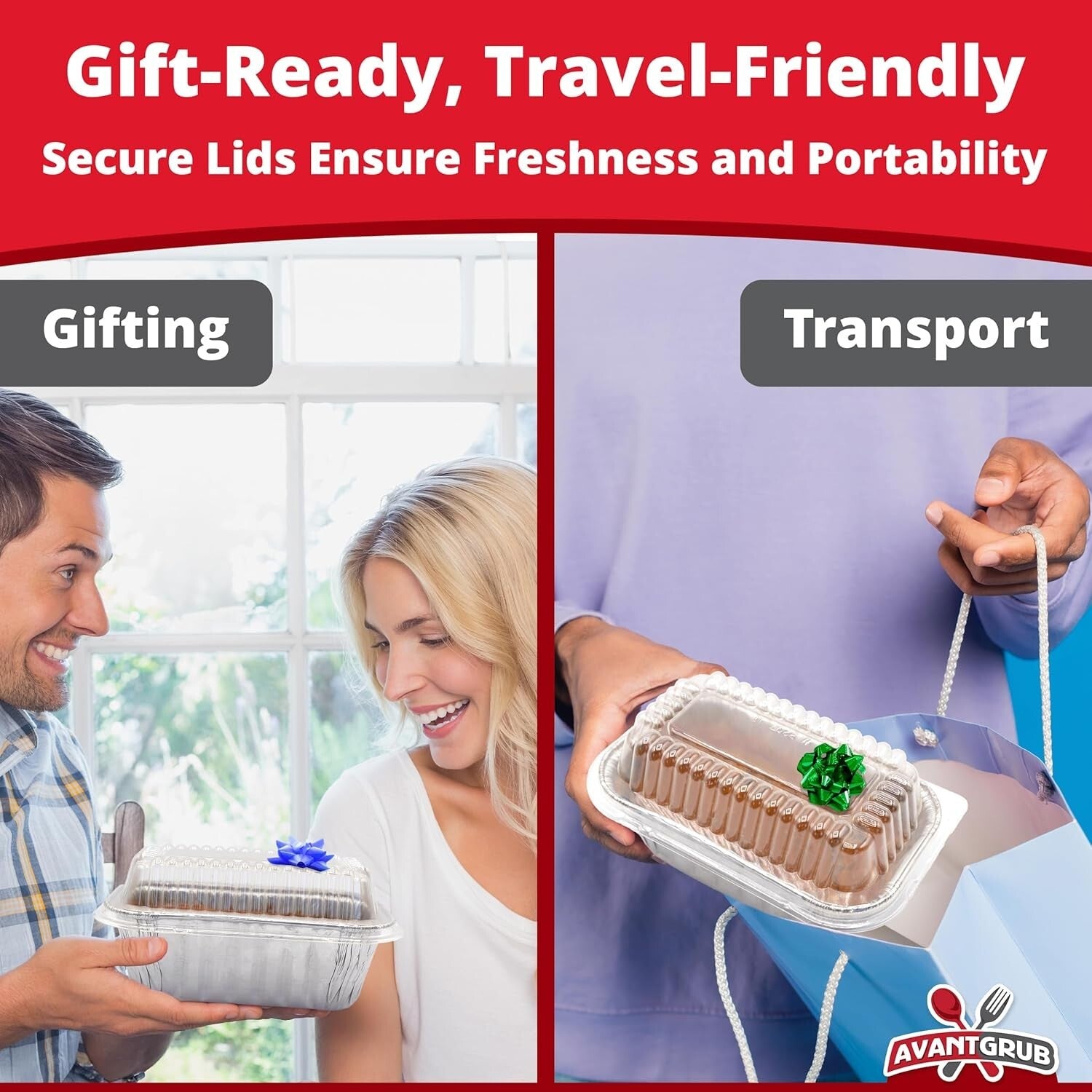 Disposable Aluminum Baking Trays 6x3.75in - Perfect for Holidays & Fundraisers