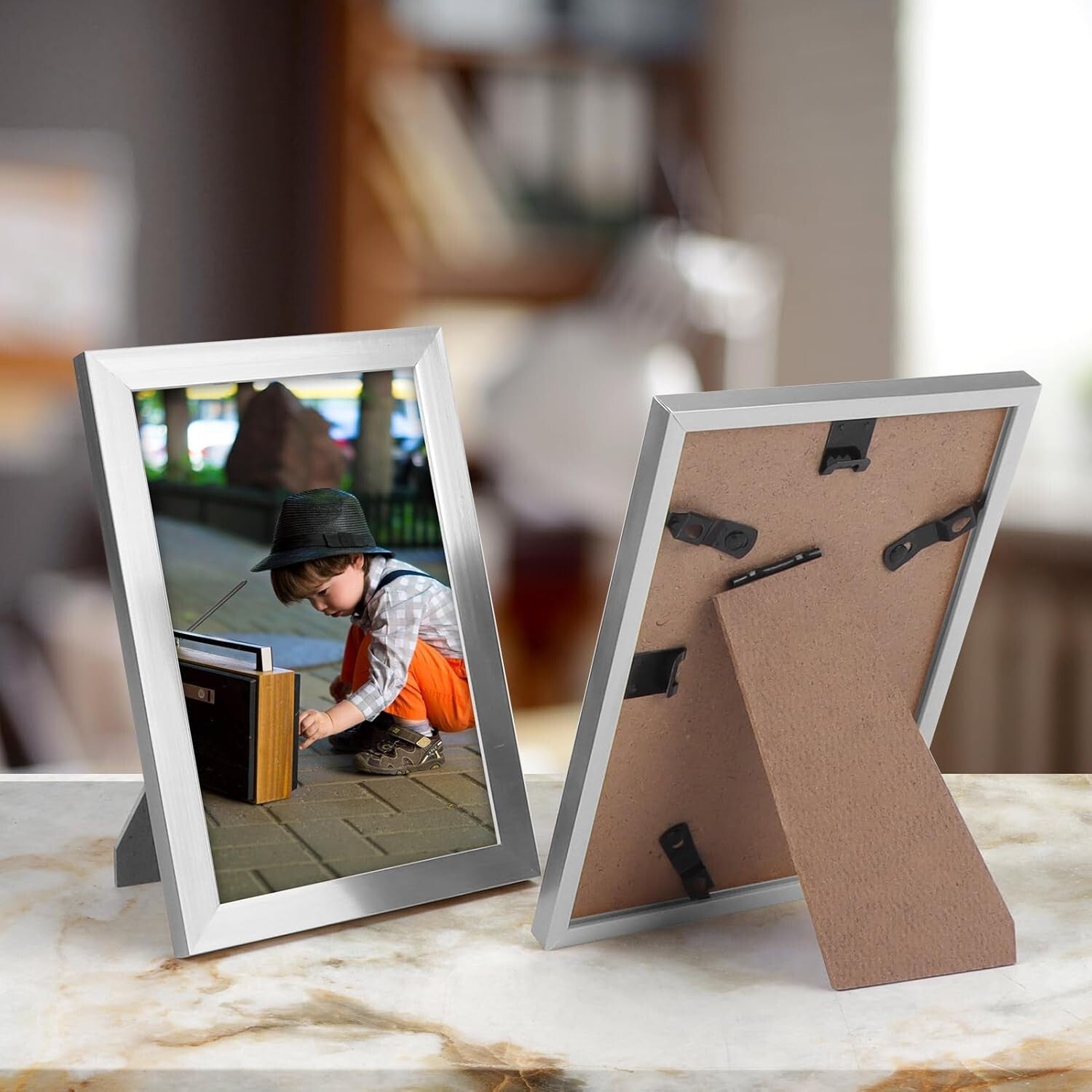 Elegant 18-Pack 4x6 Silver Picture Frames - Perfect for Home and Gallery Display