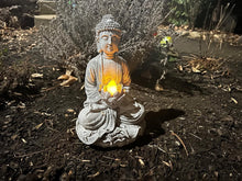 Load image into Gallery viewer, Elegant Buddha Statue for Outdoors: Solar LED Light for Year-Round Tranquility