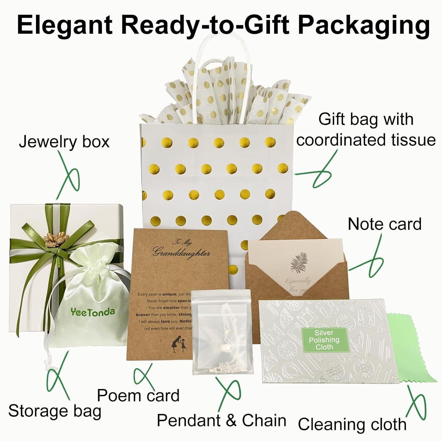 Elegant Sunflower Pearl Necklace in Sterling Silver - Graduation Gifts for Girls