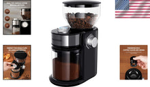Load image into Gallery viewer, Versatile Electric Burr Grinder: 16 Custom Grind Levels for Perfect Coffee