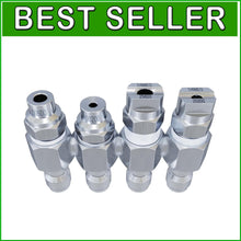 Load image into Gallery viewer, Versatile 4 Tip Pressure Washer Nozzle for 7-8 GPM Soft Wash Systems