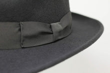 Load image into Gallery viewer, Water-Repellent Lightweight Fedora - Handmade Wool Felt with Cotton Travel Bag