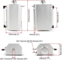 Load image into Gallery viewer, Compact Universal 2L Coolant Tank with Level Indicator - Ideal for All Vehicles
