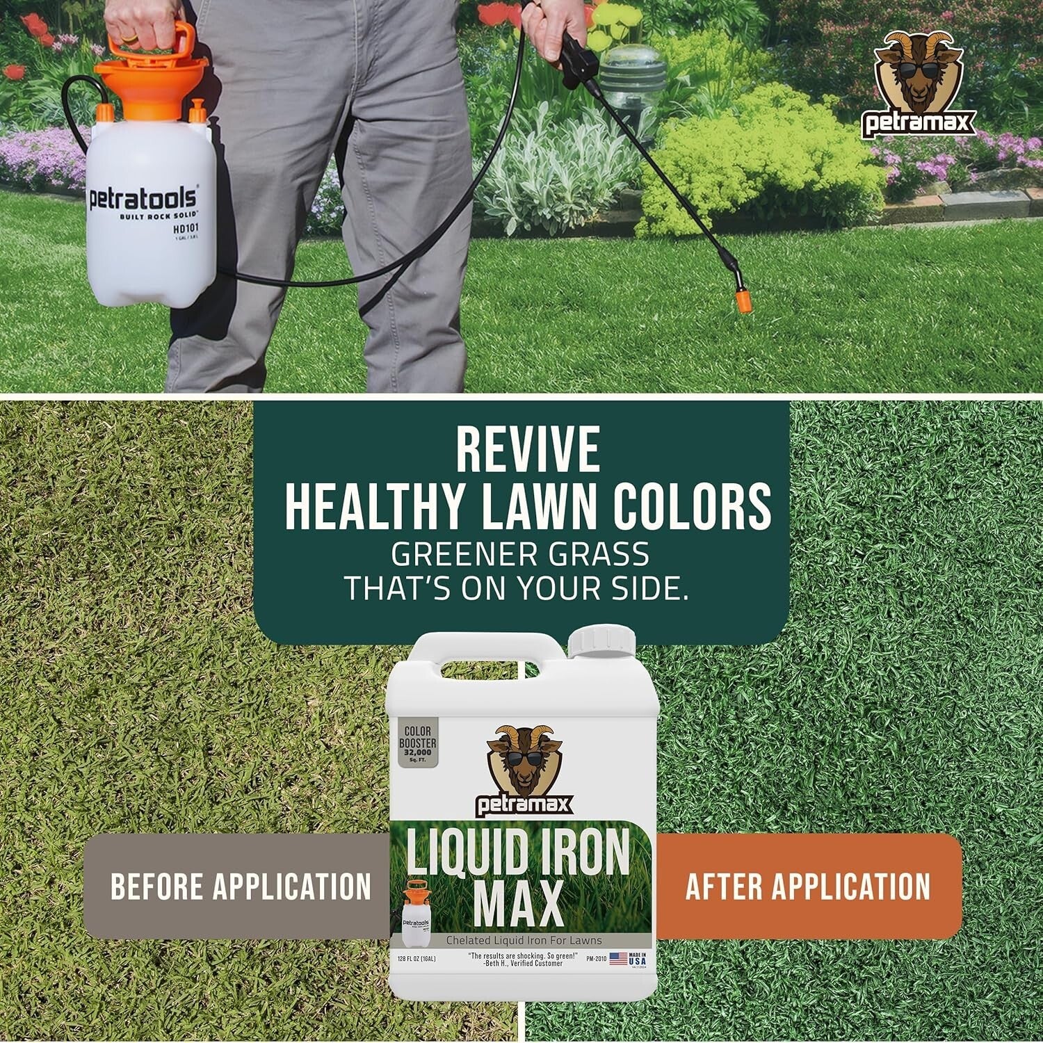 Essential 1 Gal Liquid Iron Concentrate for Lawns, Shrubs & Trees - Fast Results
