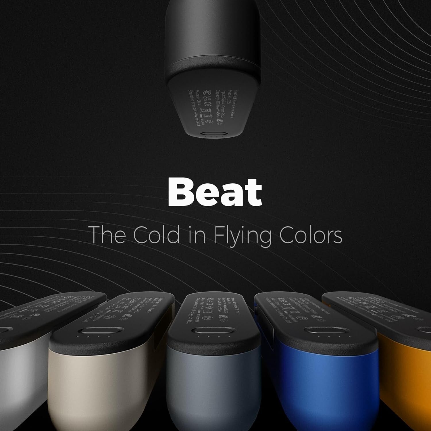 Portable Electric Hand Warmers with 4 Heat Levels - Ideal for Golf & Camping