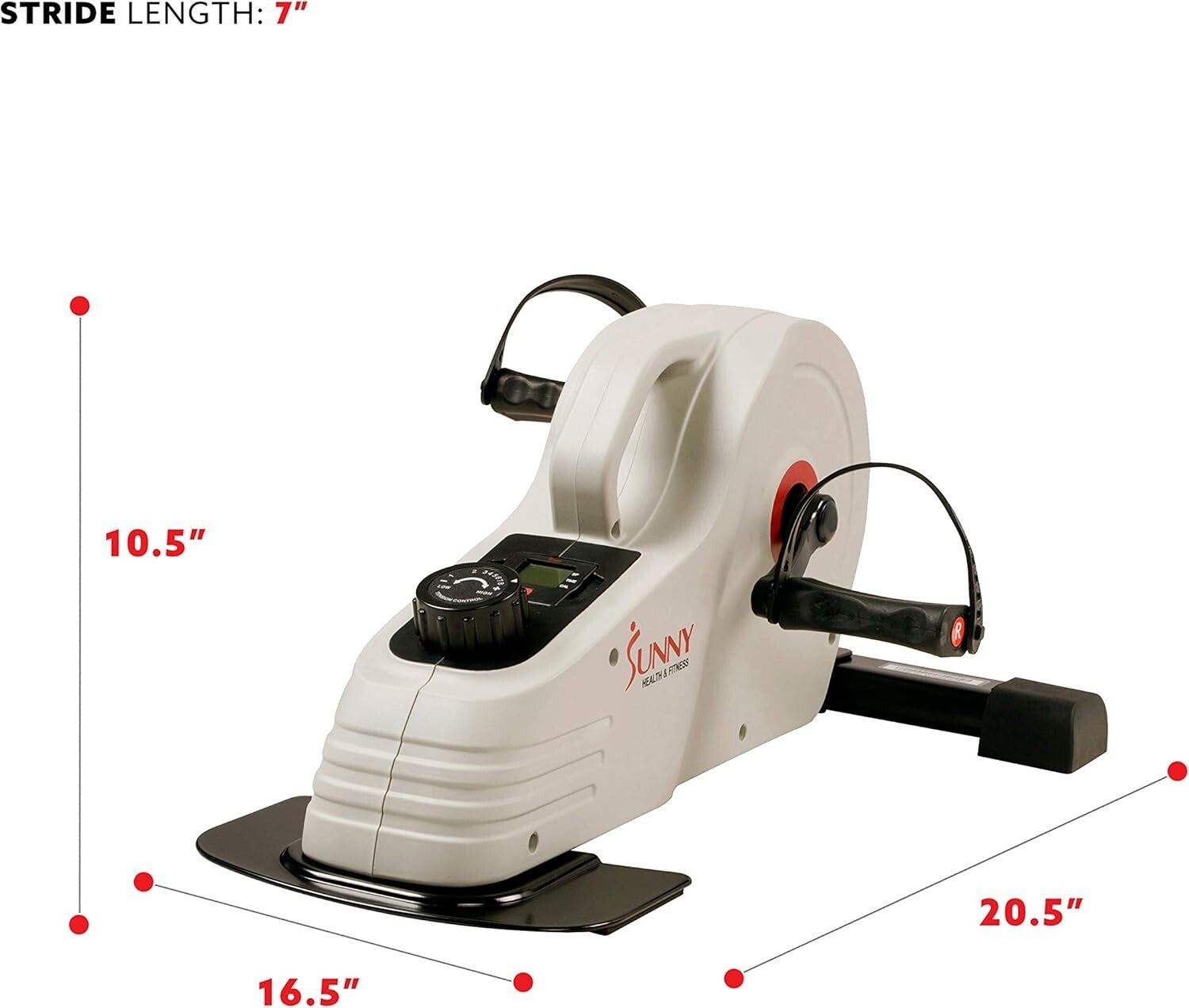 Arm & Leg Cycle Under Desk Exerciser - 8 Resistance Levels for Custom Workouts
