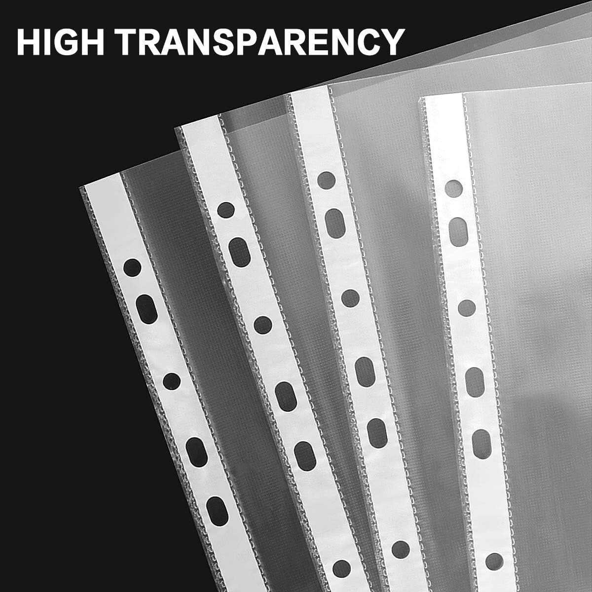 900 Pack Heavy Duty Clear Plastic Sheet Protectors for Binders, 11-Hole Design