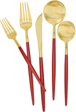Load image into Gallery viewer, Durable 30-Piece Flatware Set in Satin Finish - Perfect for Any Dining Occasion