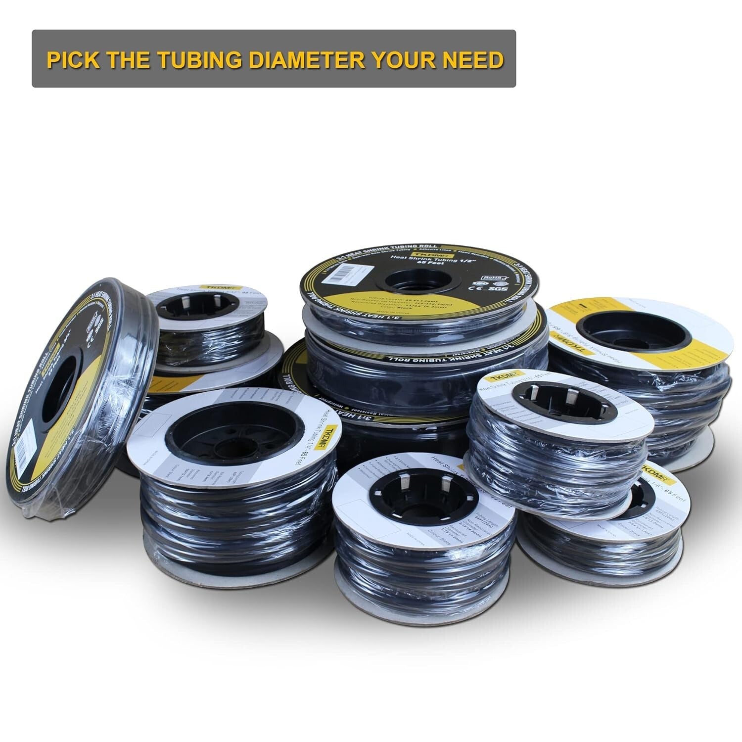 Adhesive-Lined 59 Ft Heat Shrink Tubing - 1" for Enhanced Electrical Insulation