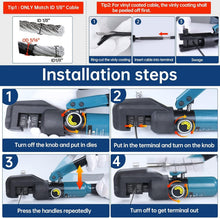 Load image into Gallery viewer, Hand-Powered Hydraulic Crimper with Ergonomic Handle for Stainless Steel Cables