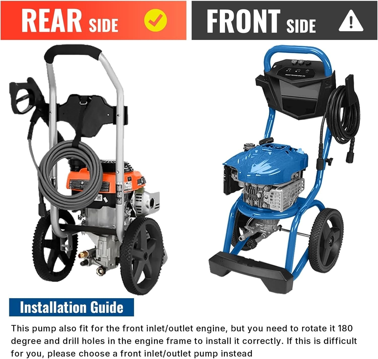 7/8" Shaft 3000 PSI Vertical Pressure Washer Pump - Durable Aluminum Design