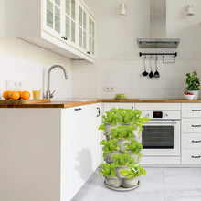 Load image into Gallery viewer, Durable Off-White 5-Tier Vertical Planter for Easy Indoor/Outdoor Gardening