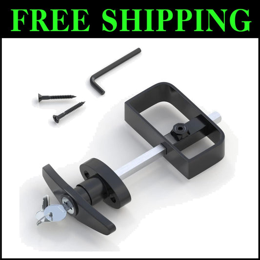 4-Pack Heavy-Duty Shed Lock Latch - Zinc Alloy & Carbon Steel Security Solution