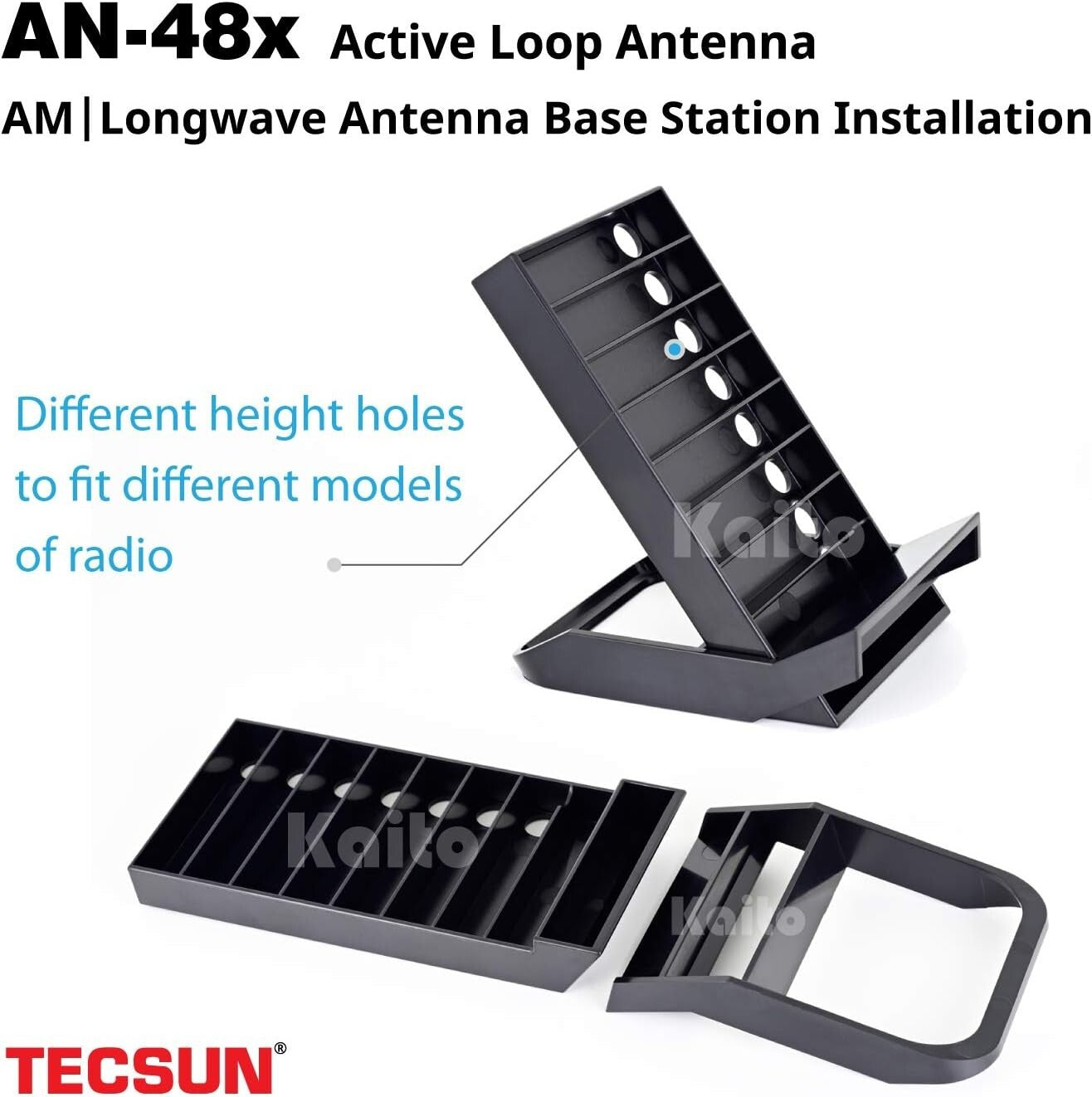Enhanced Black Radio Antenna for Superior Indoor AM Reception - 2 AAA Powered
