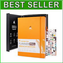 Load image into Gallery viewer, Luxurious A4 Undated Planner Pro: Weekly &amp; Monthly Organizer in Amber Yellow