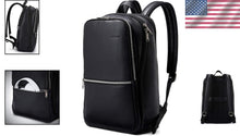 Load image into Gallery viewer, Modern Classic Leather Backpack for 14.1" Laptops - Lightweight &amp; Organized