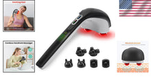 Load image into Gallery viewer, Portable Percussion Massager with 3 Heat-Enabled Dual Heads for Full-Body Relief