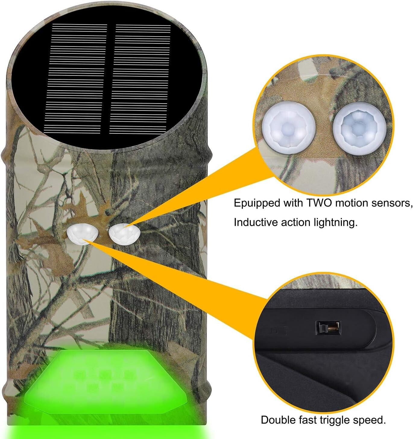 Easy-Setup Solar Hunting Light with Motion Activation - Perfect for Outdoor Use